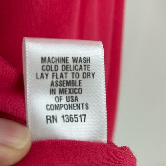 Loveappella Sleeveless V Neck Tank Maxi Dress - Pink - size PM - Picture 7 of 8